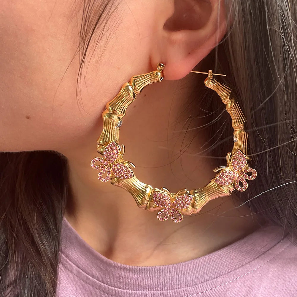 Butterfly Bamboo Hoops