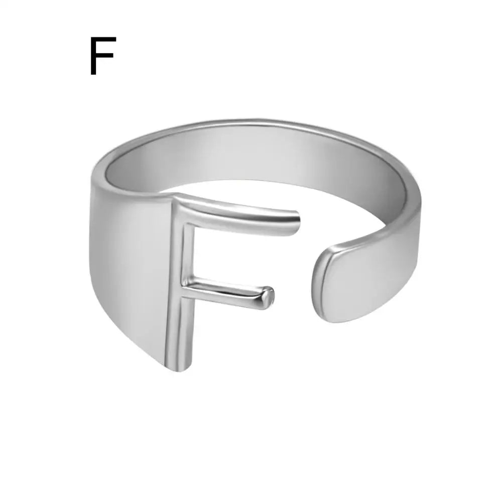 Janis Letter Ring (Silver)