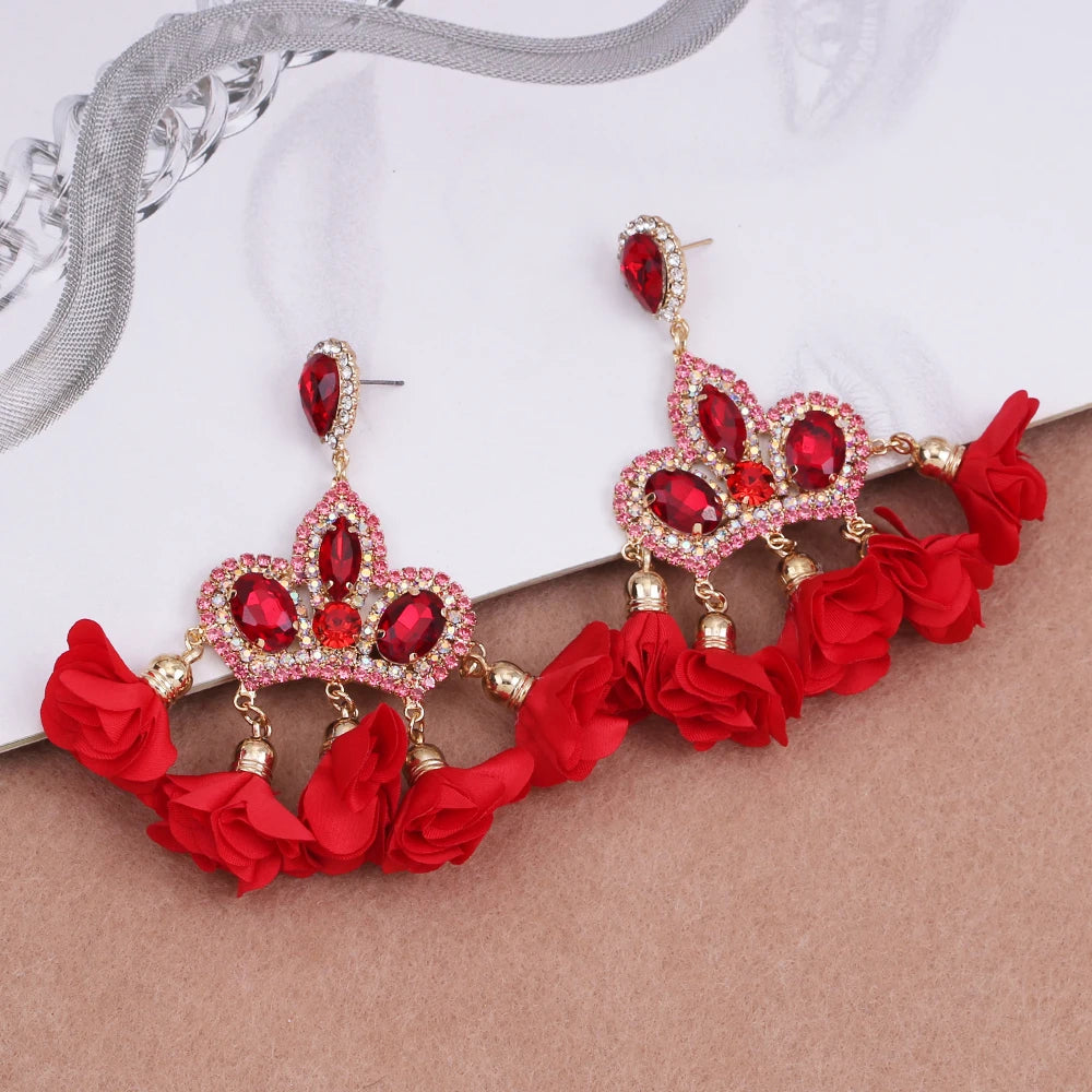 Crown Floral Earrings