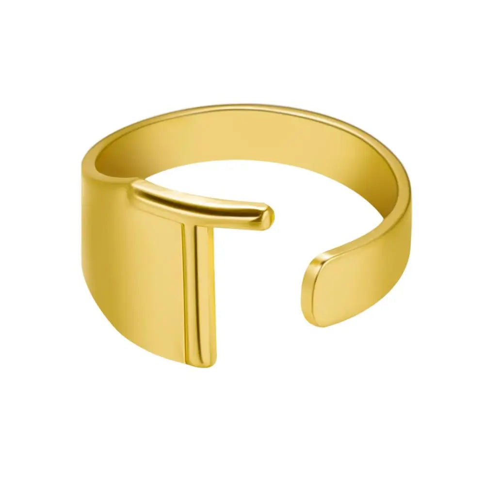 Janis Letter Ring (Gold)