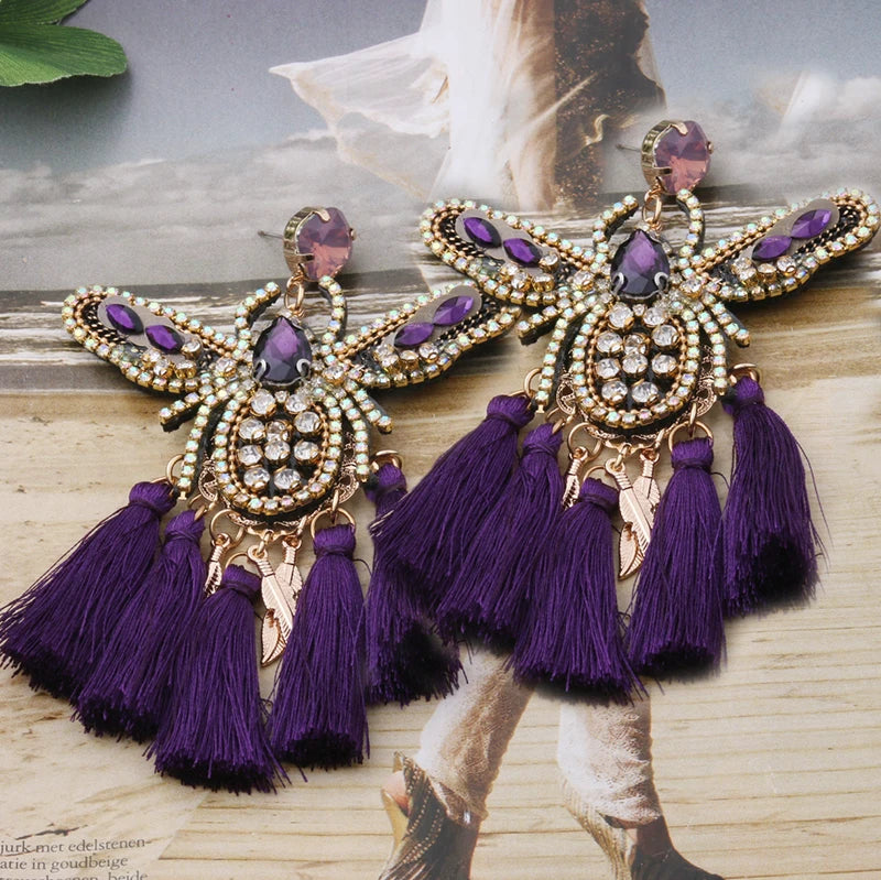 Crystal Bee Tassel