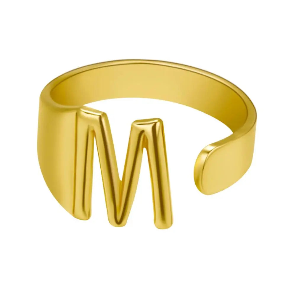 Janis Letter Ring (Gold)