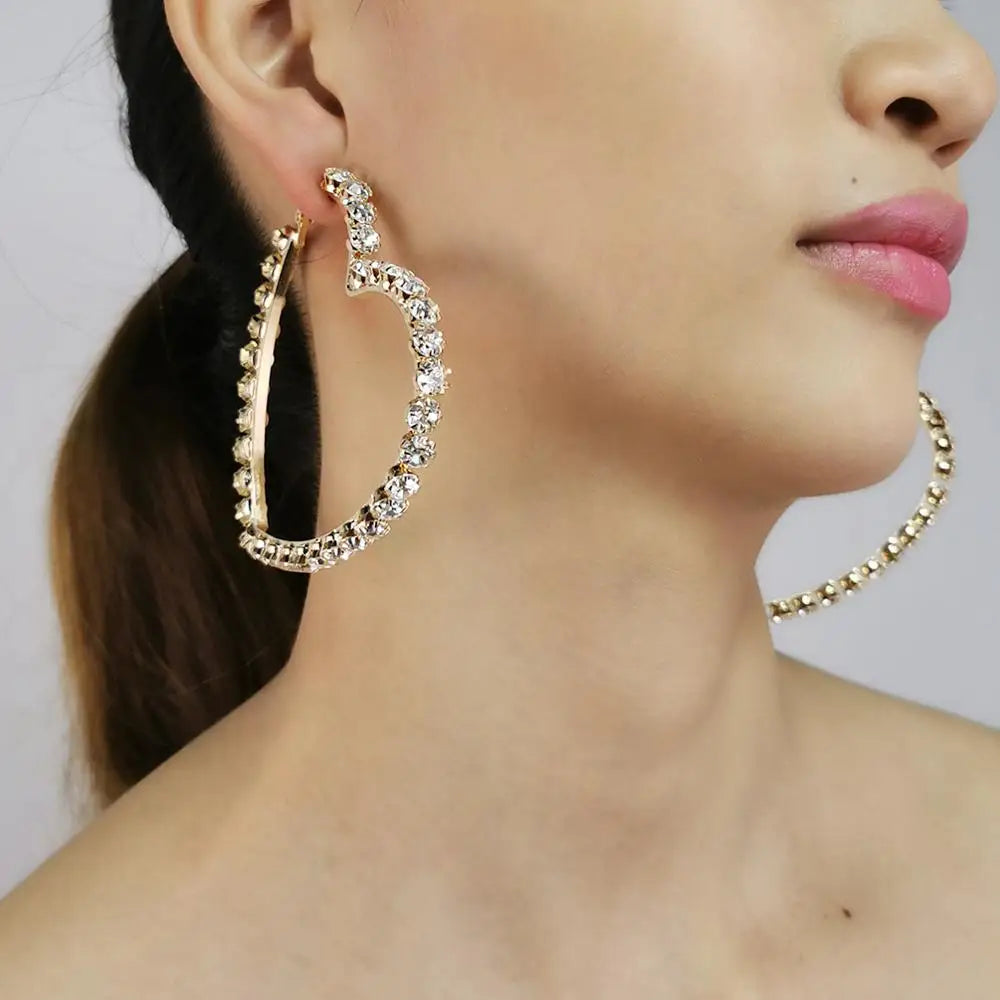 Sweetheart Hoop Earrings