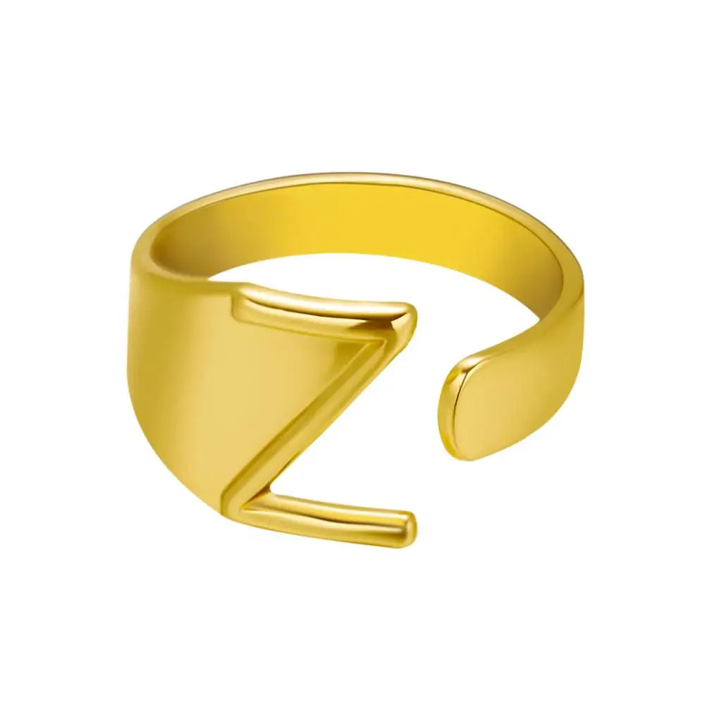 Janis Letter Ring (Gold)