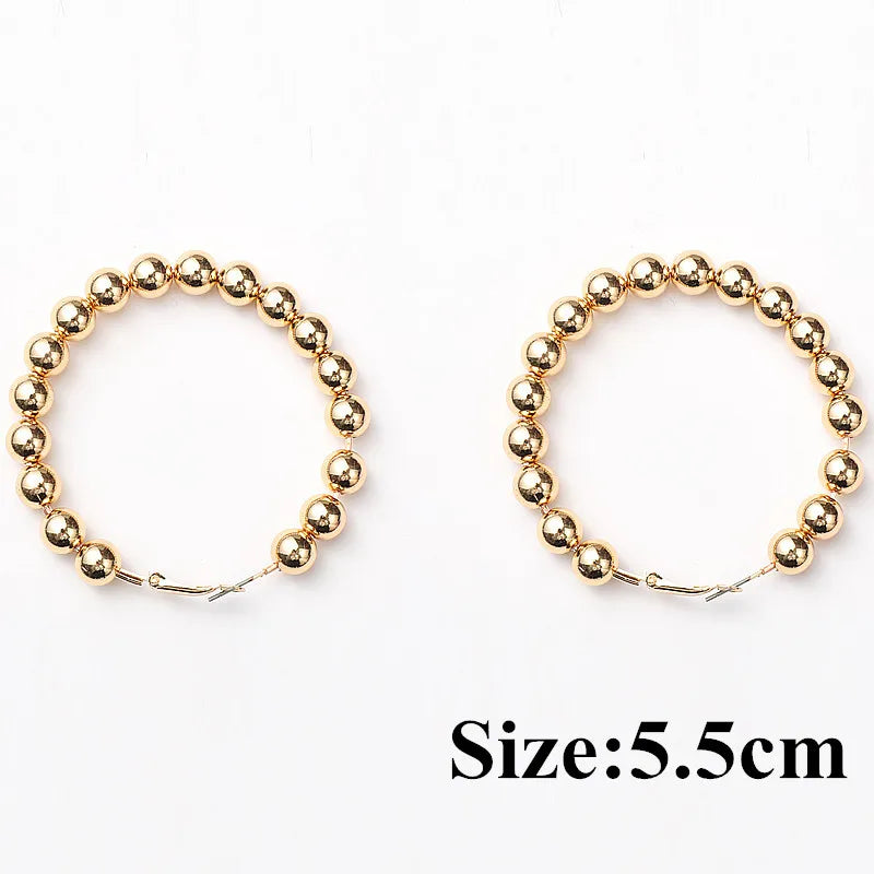 Round Beads Hoops