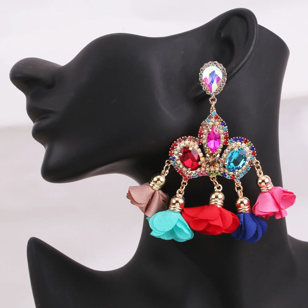 Crown Floral Earrings