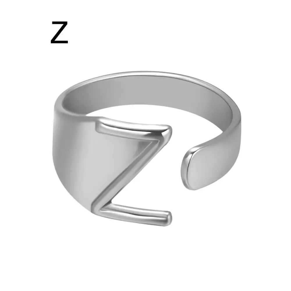 Janis Letter Ring (Silver)