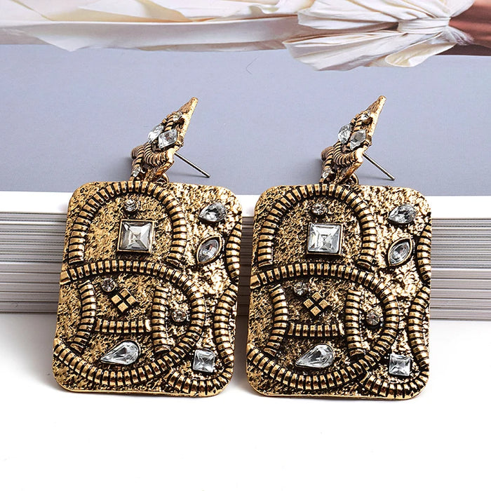 Vintage Rhinstone Brass