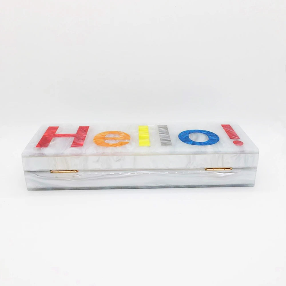 Hello You Statement Clutch