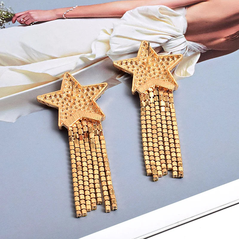 Star Tassel Earrings