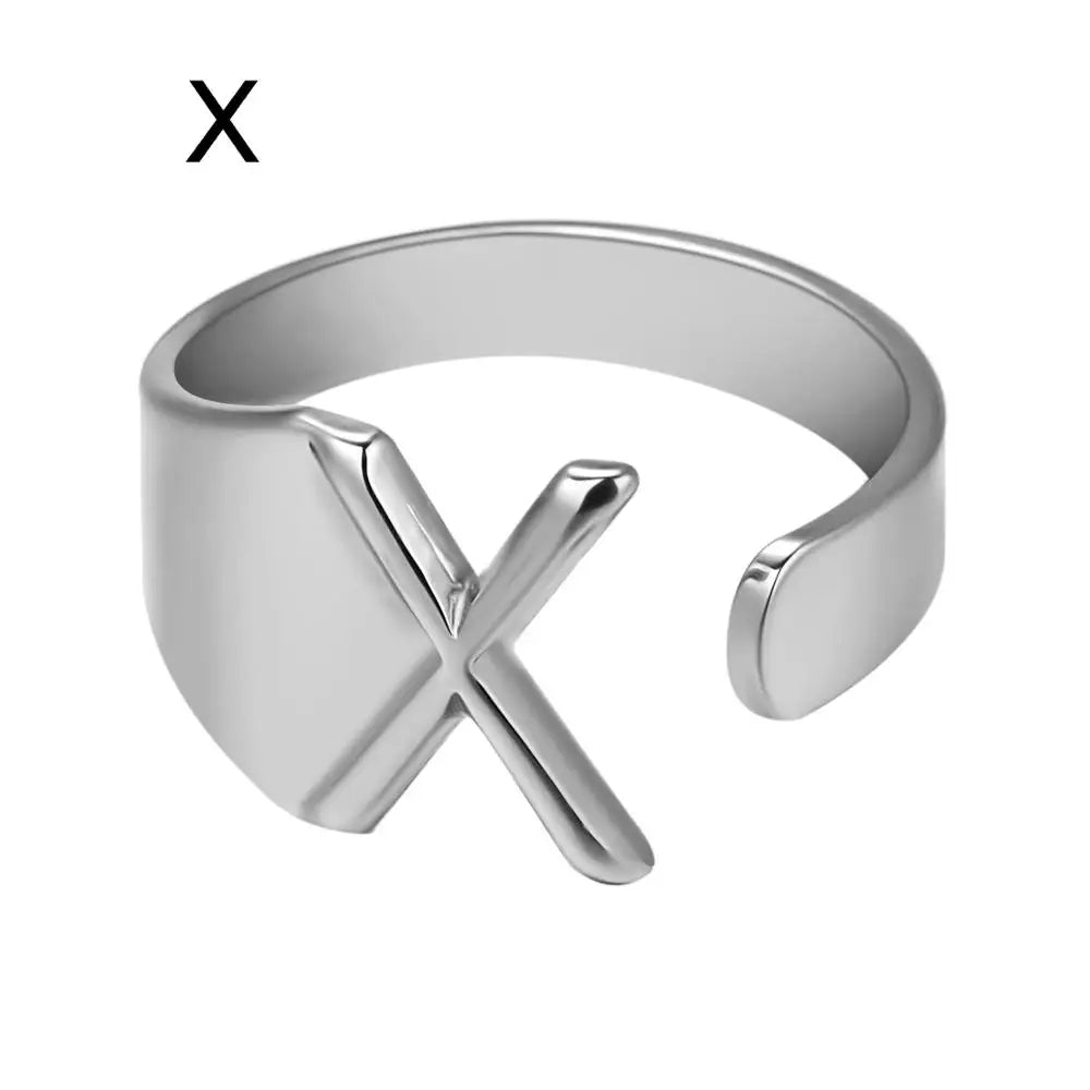 Janis Letter Ring (Silver)