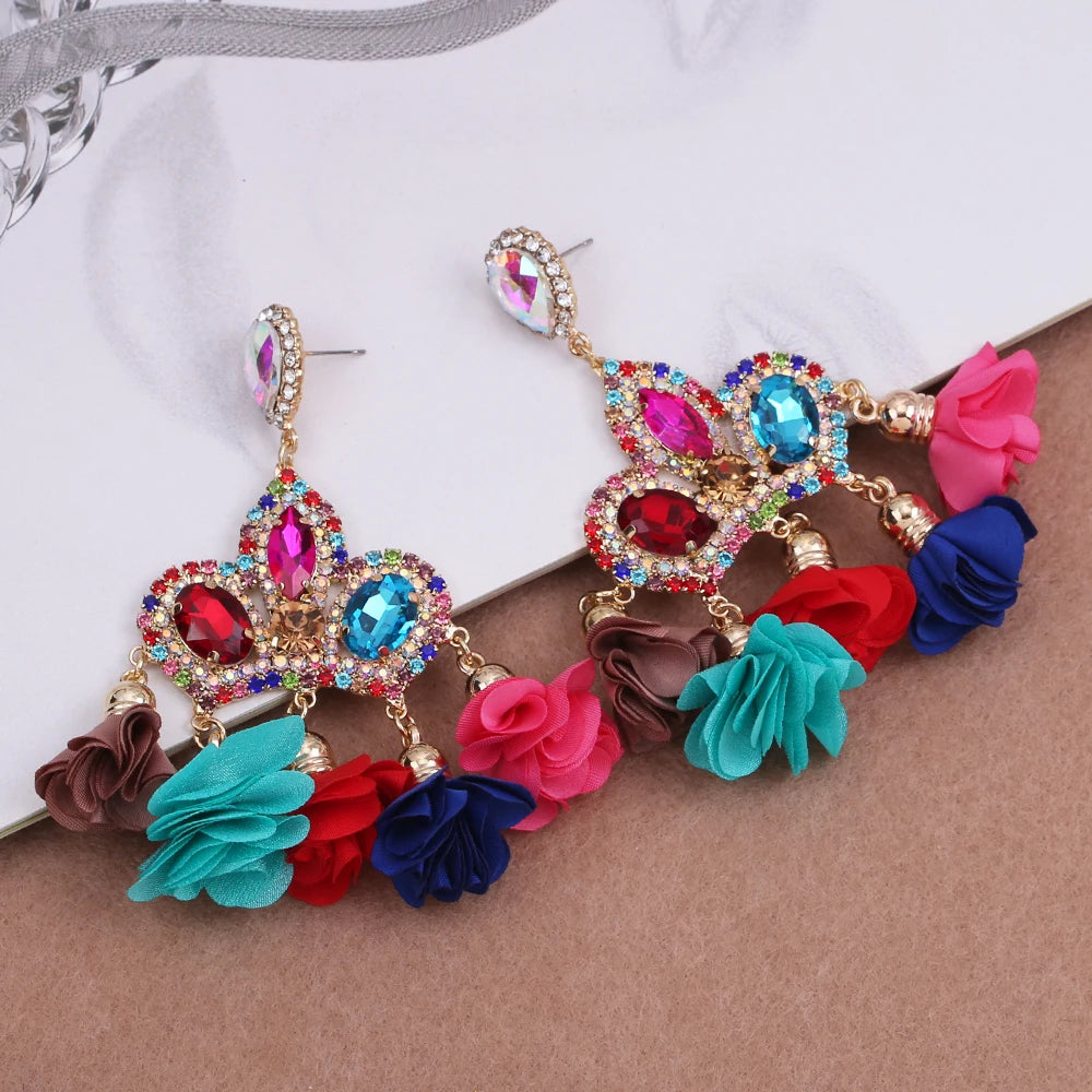 Crown Floral Earrings