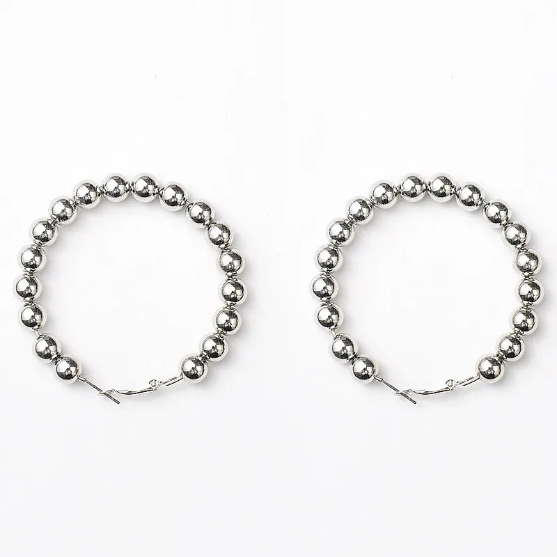 Round Beads Hoops