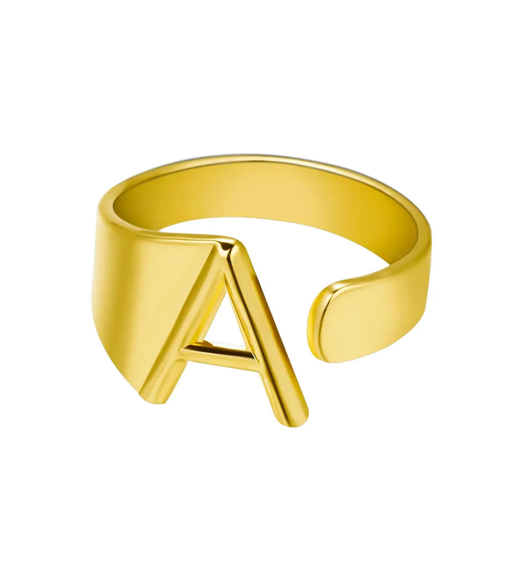 Janis Letter Ring (Gold)