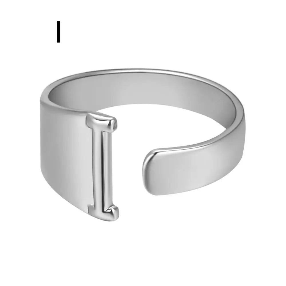 Janis Letter Ring (Silver)