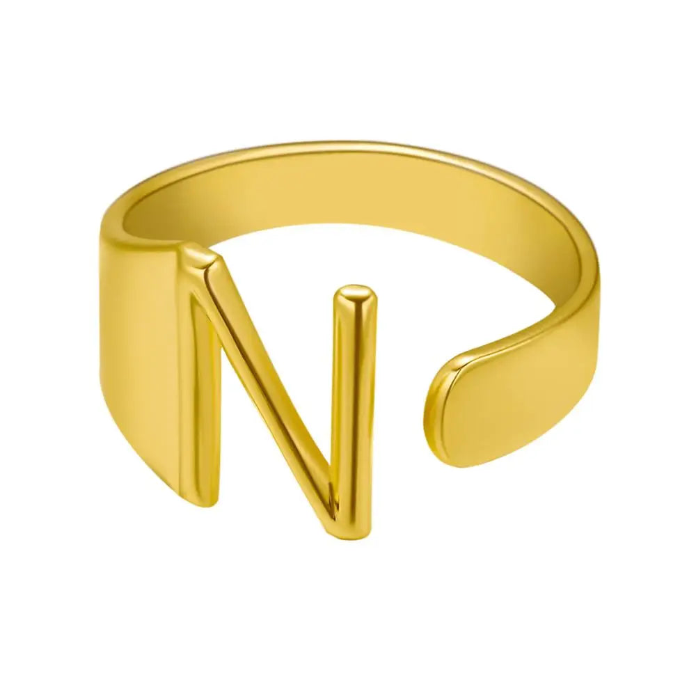 Janis Letter Ring (Gold)