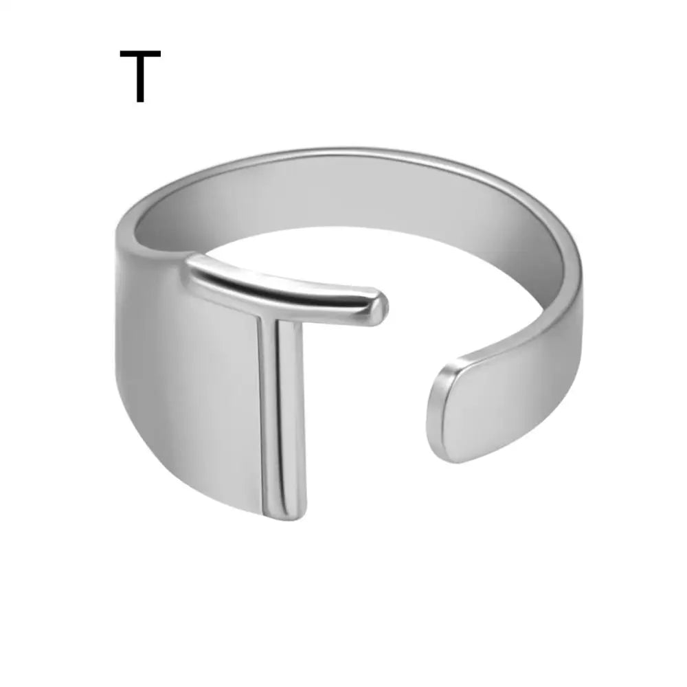 Janis Letter Ring (Silver)