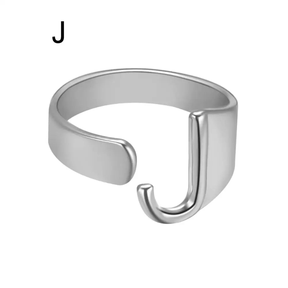 Janis Letter Ring (Silver)