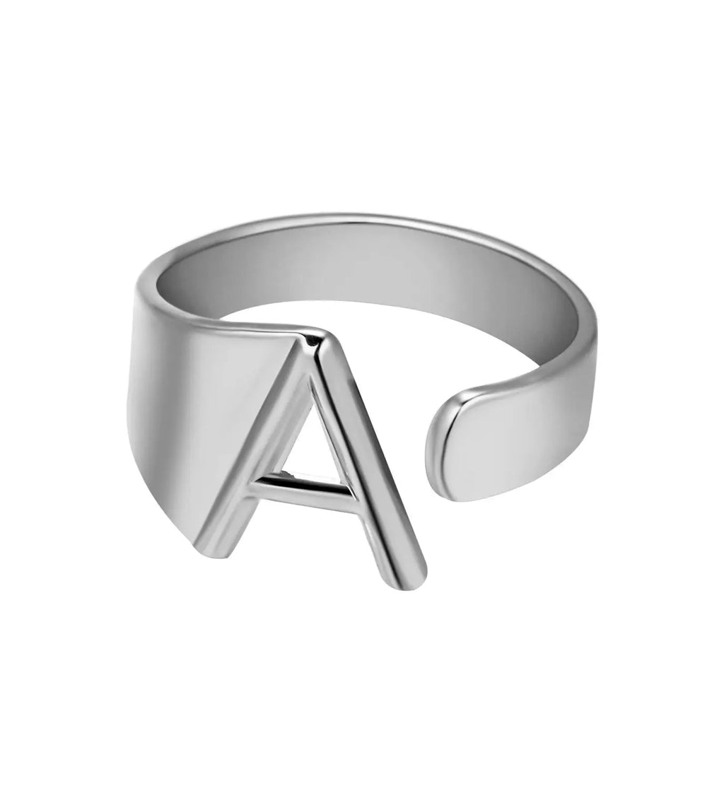 Janis Letter Ring (Silver)