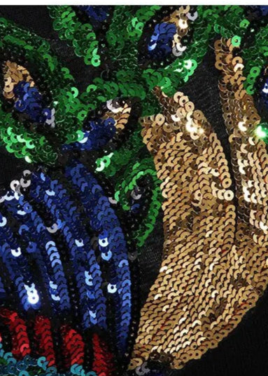Peacock Sequin Set