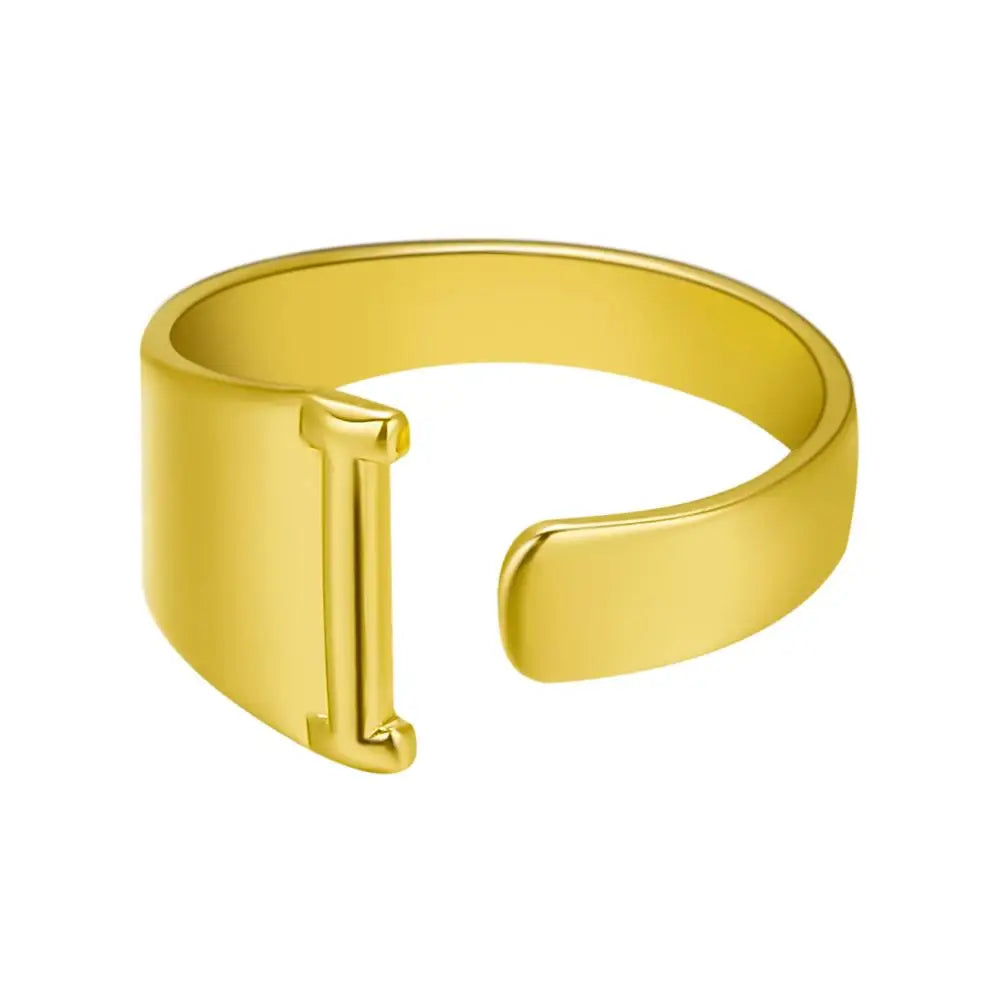 Janis Letter Ring (Gold)