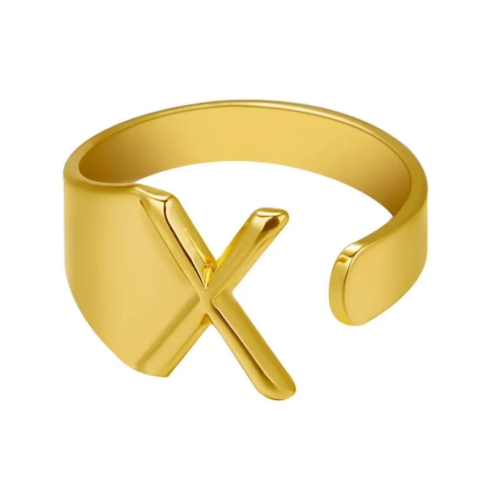 Janis Letter Ring (Gold)