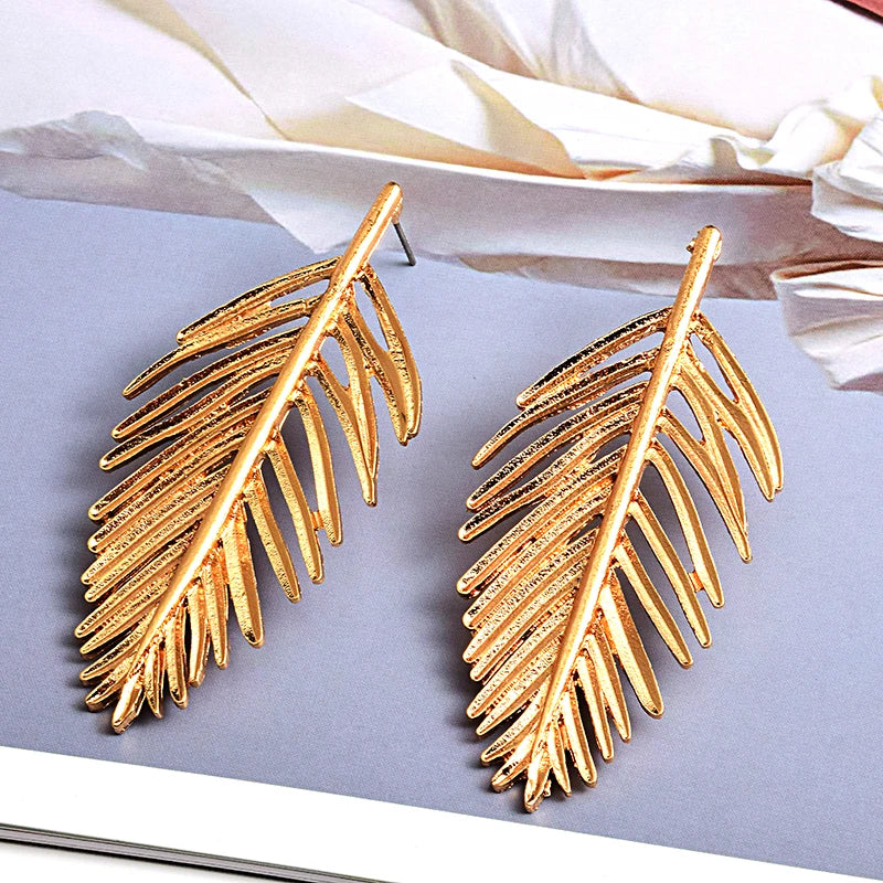 Leaf Statement Earrings