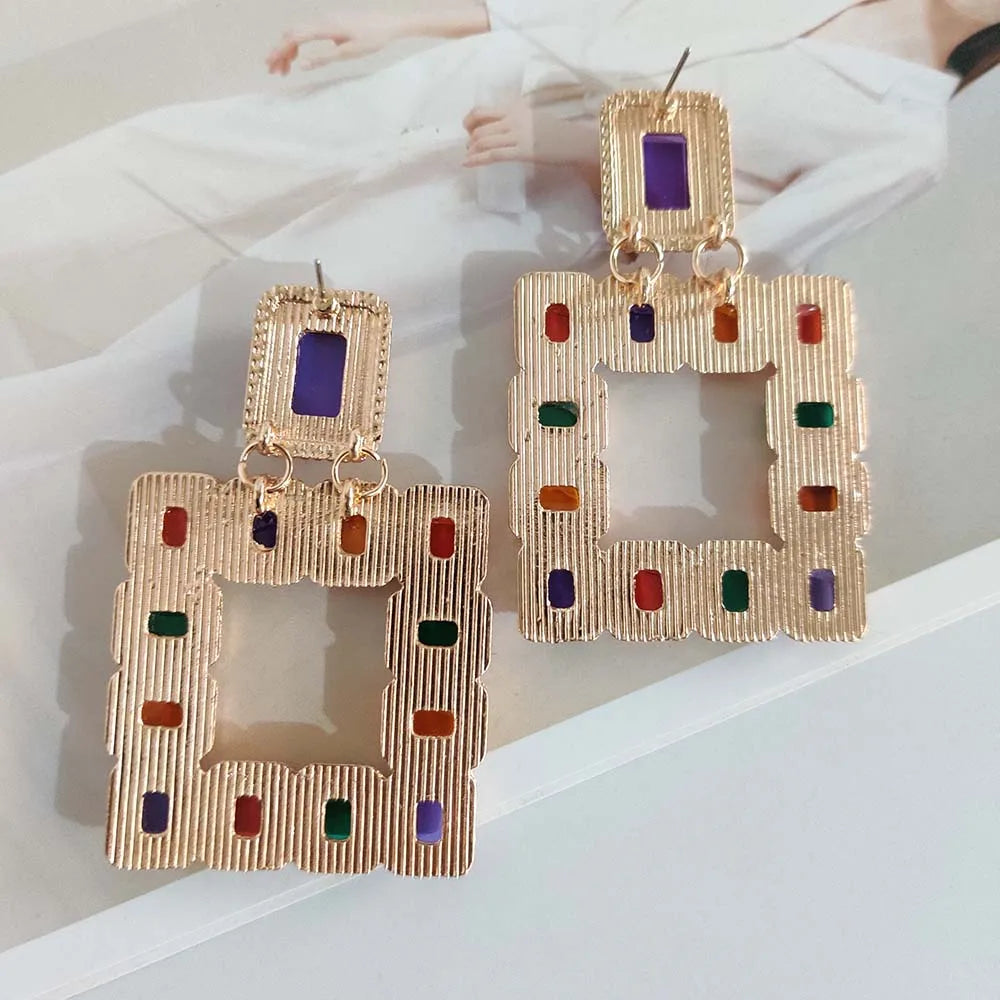 Square Statement Earrings