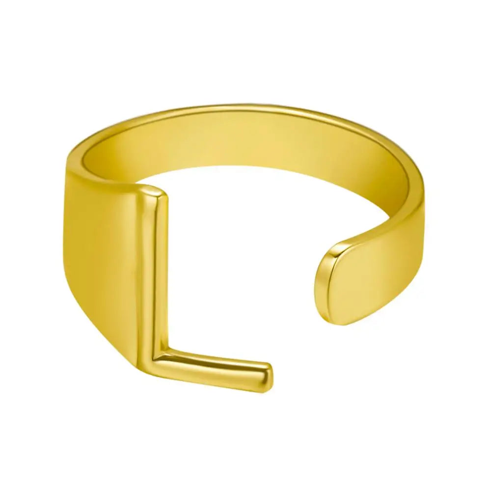 Janis Letter Ring (Gold)