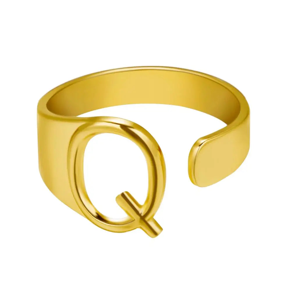 Janis Letter Ring (Gold)