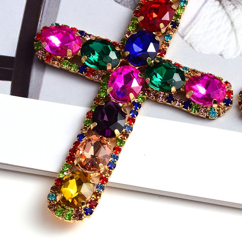 Cross Statement Earrings