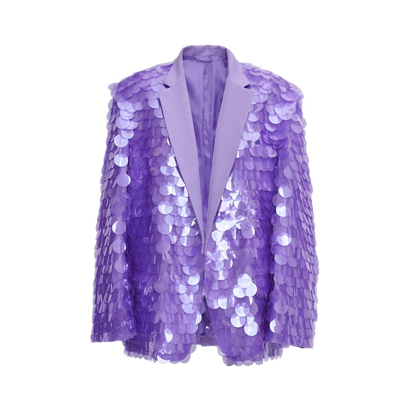 Purple Sequinned