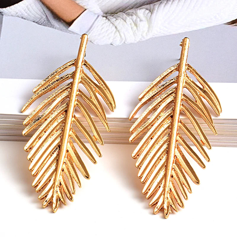 Leaf Statement Earrings