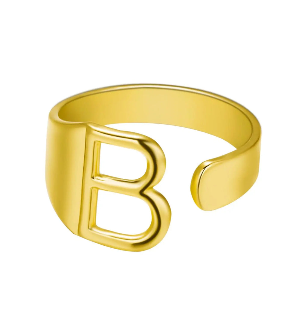 Janis Letter Ring (Gold)