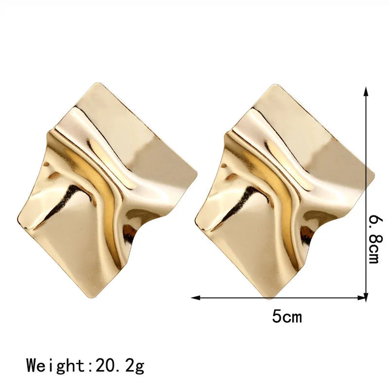 Souk Brass Maxi Studs