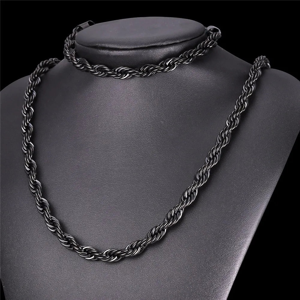 Twisted Rope Chain (Thick)