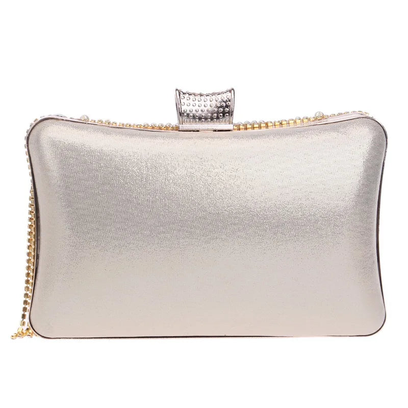 Papadou Crystal Tassel Party Clutch