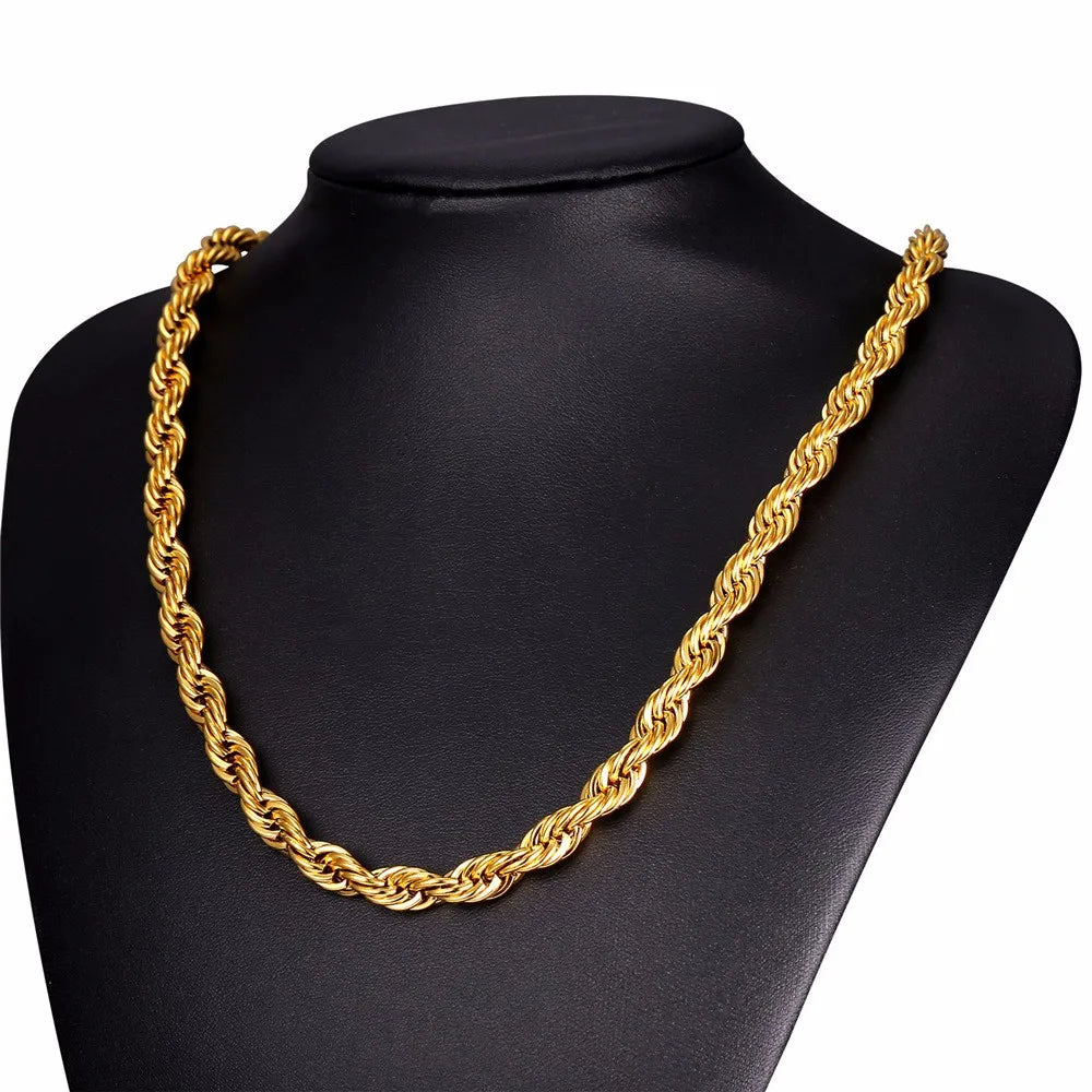 Twisted Rope Chain (Thin)