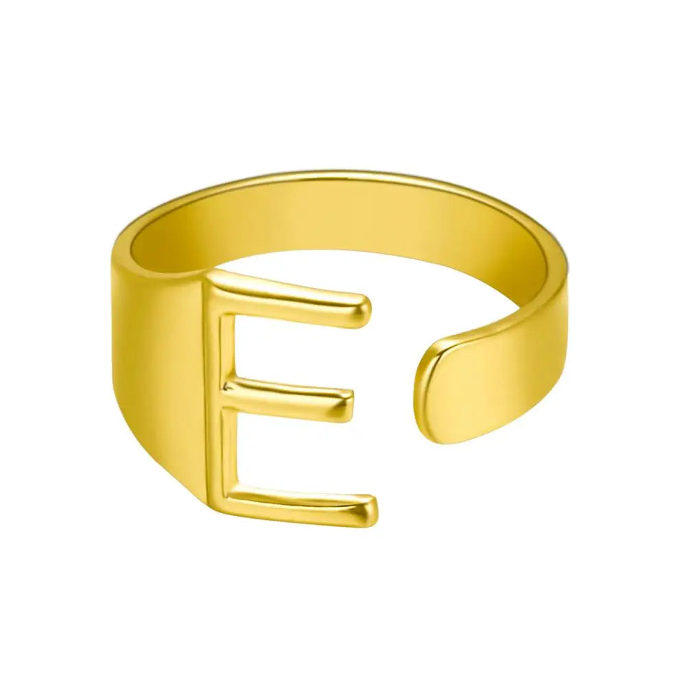 Janis Letter Ring (Gold)