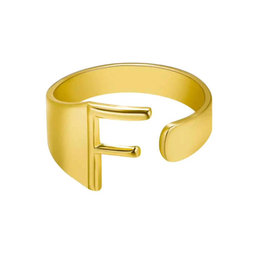 Janis Letter Ring (Gold)