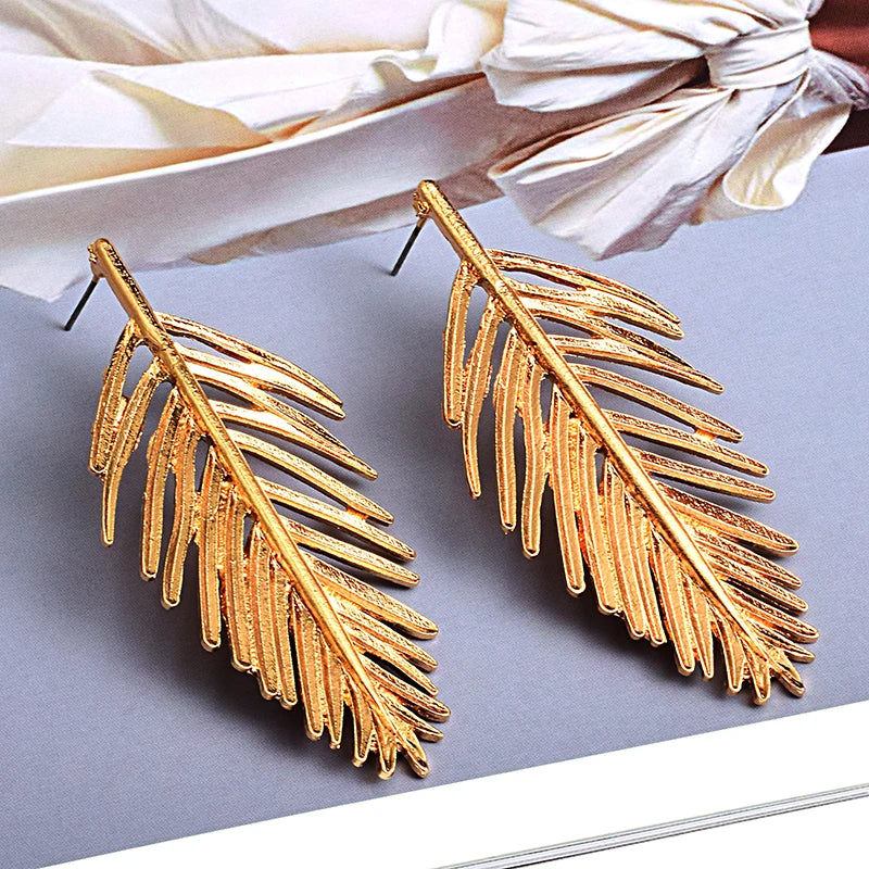 Leaf Statement Earrings