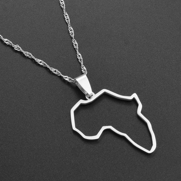 Africa Outline Map Necklace