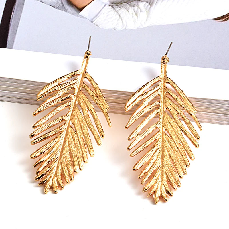 Leaf Statement Earrings