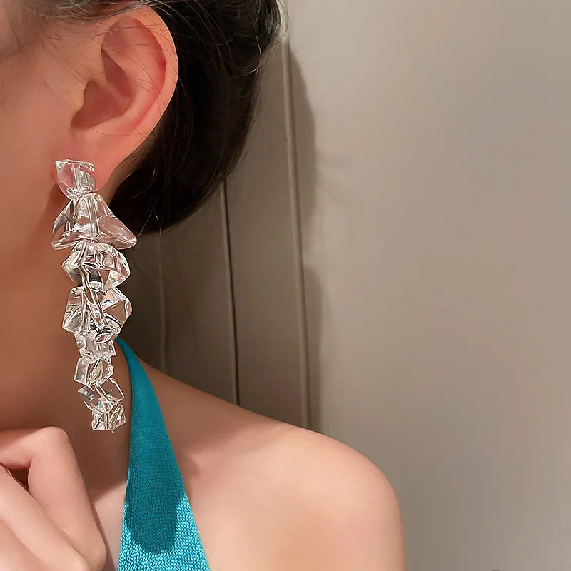 Ice Drop Acrylic Earrings