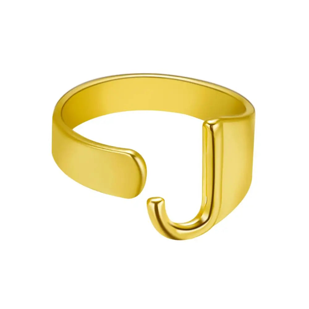 Janis Letter Ring (Gold)