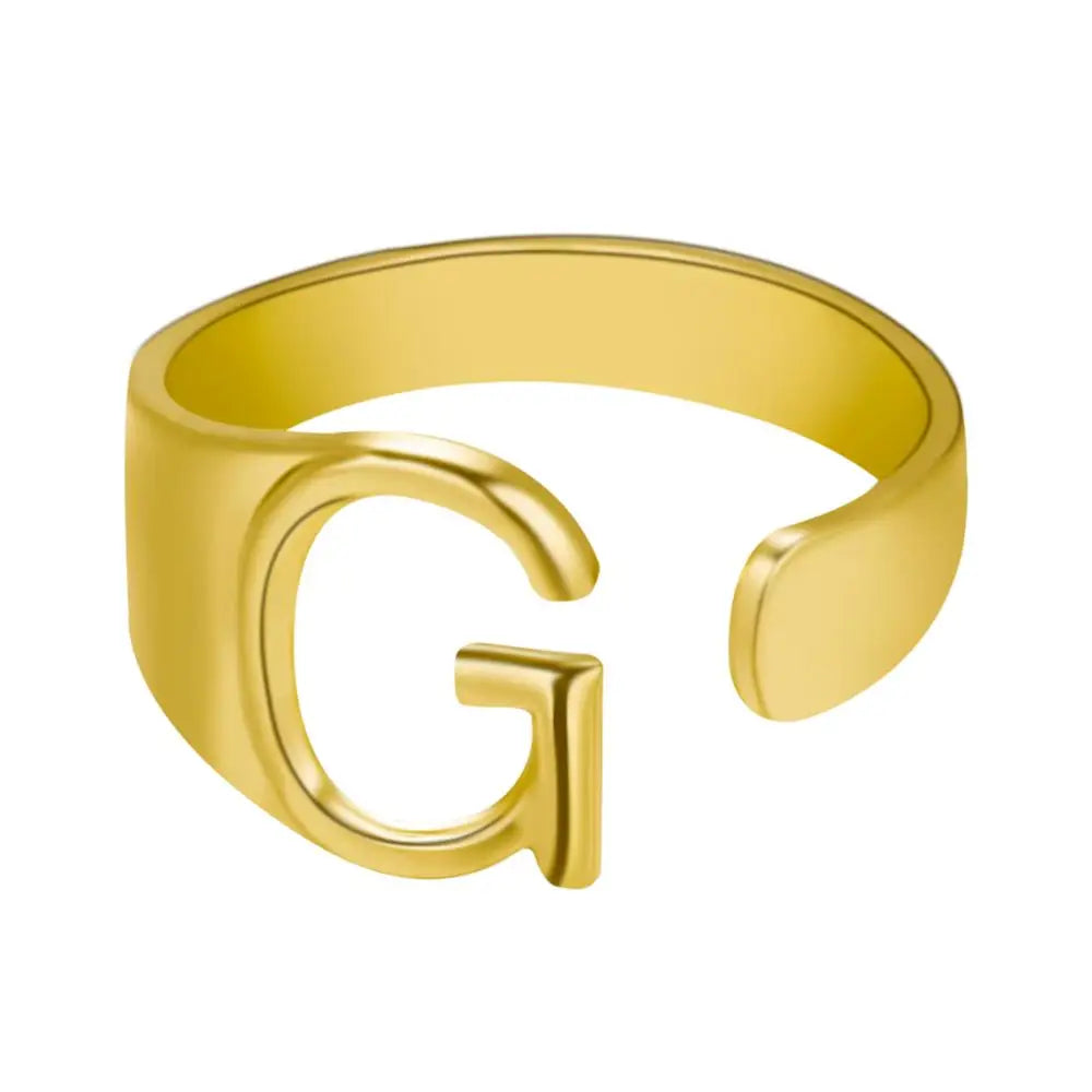 Janis Letter Ring (Gold)