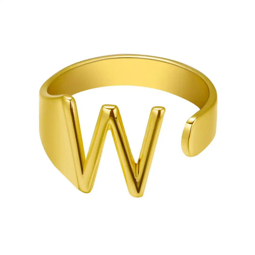 Janis Letter Ring (Gold)