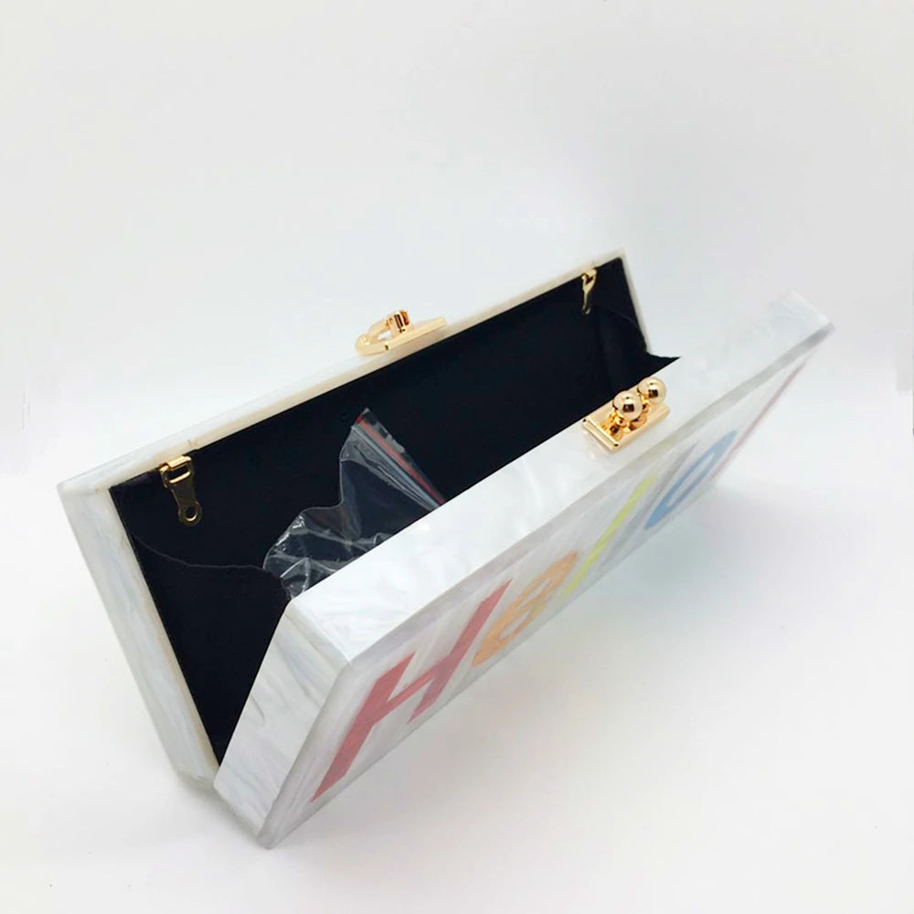 Hello You Statement Clutch