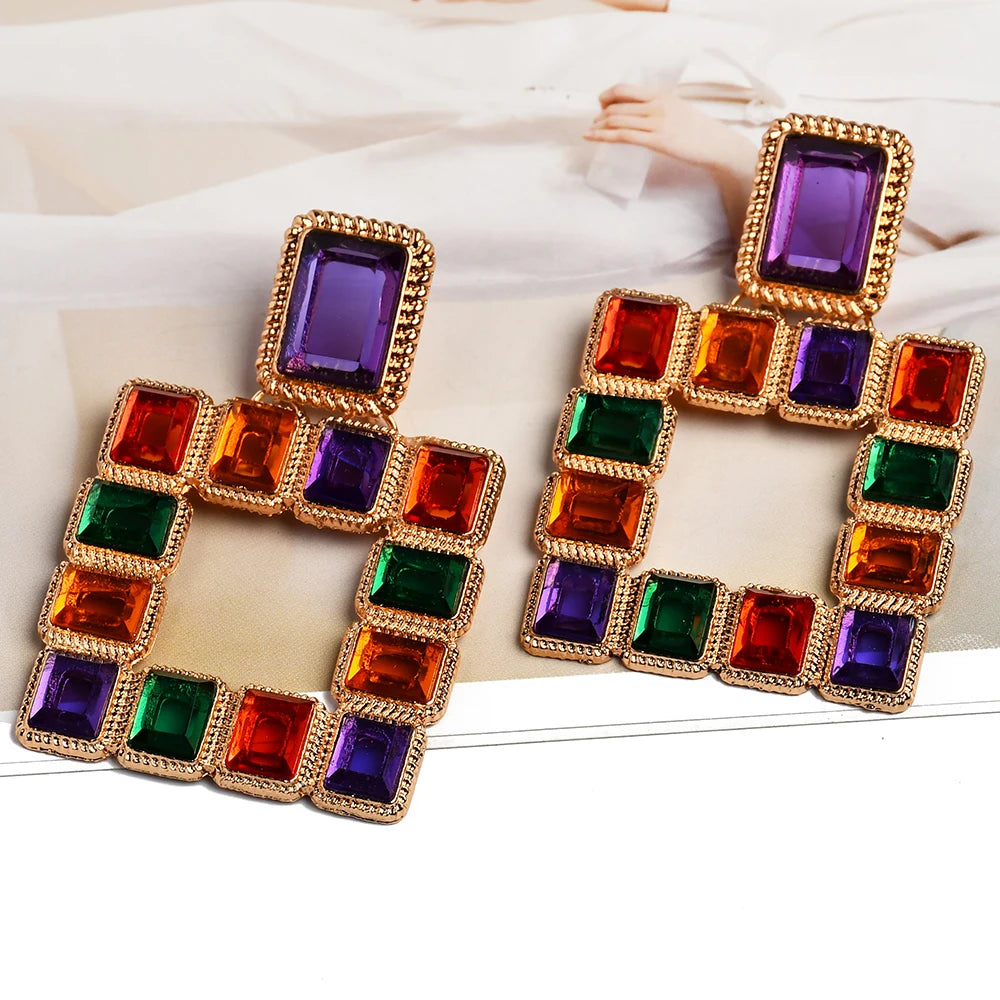 Square Statement Earrings