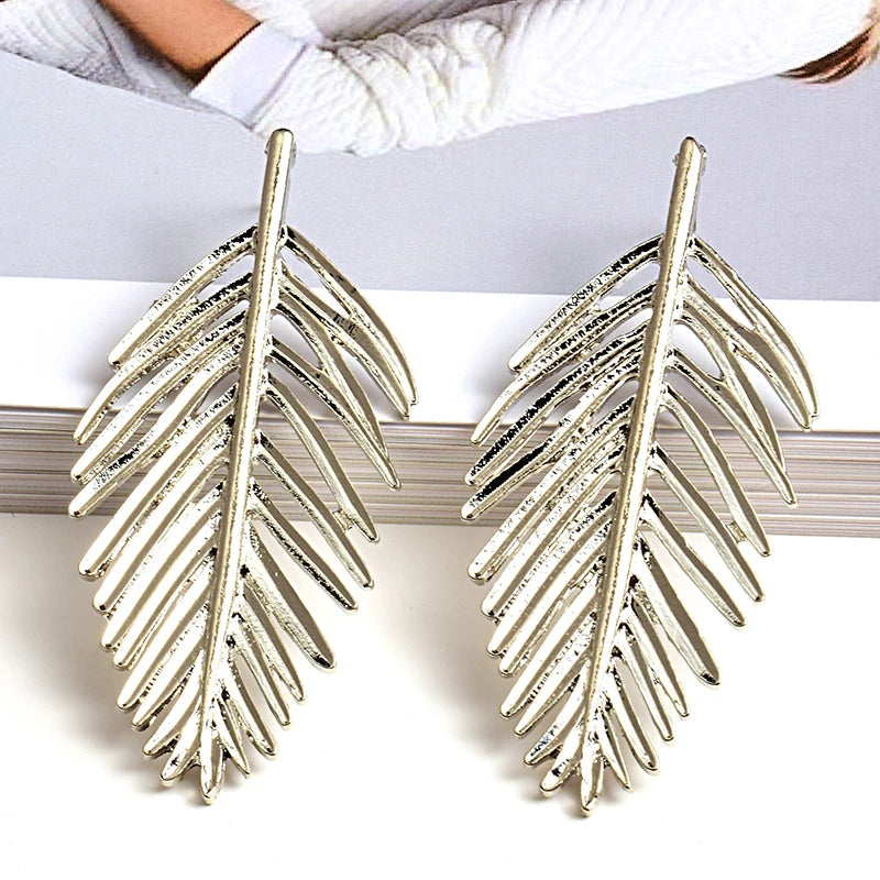 Leaf Statement Earrings